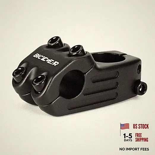 22.2 Bike Stem 48mm 0 Degree Forged Alloy Bicycle Stem for 22.2MM - BLACK