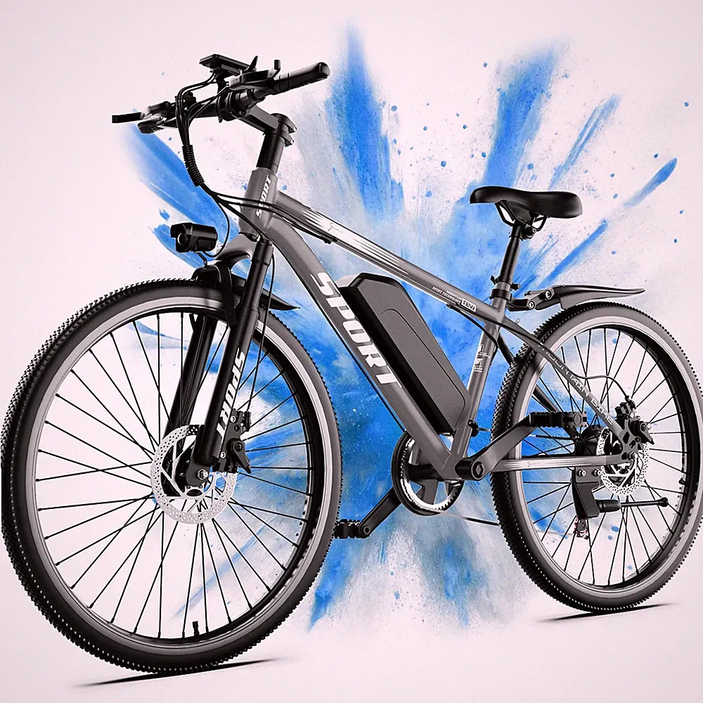 26" Mountain Electric Bicycle For Adults 1500W 65 Miles Dual Disc Brake E Bike