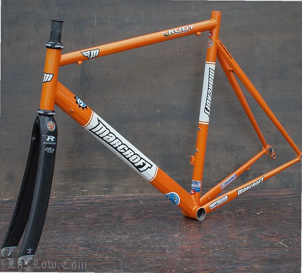 57cm Marcroft Bicycle Columbus Steel FRAME & Reynolds Carbon Fiber FORK RoadBike