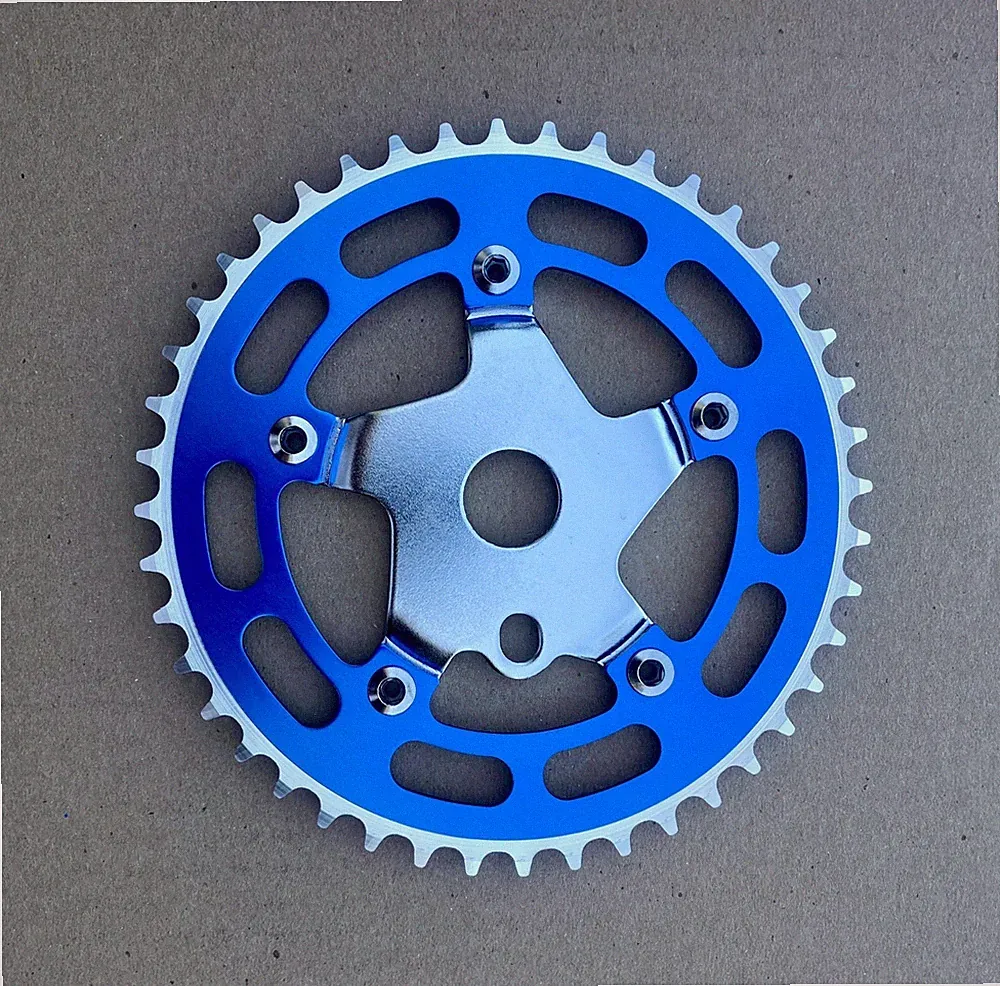 Alloy/Steel Sprocket 44T 1/2"x1/8 Bicycle Chainring BMX Cruiser Bike 2 Colors