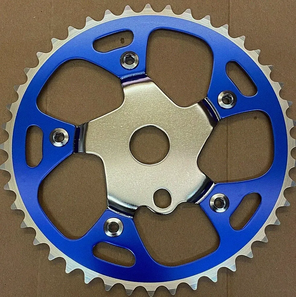 Alloy/Steel Sprocket 44T 1/2"x1/8 Bicycle Chainring BMX Cruiser Bike 4 Colors