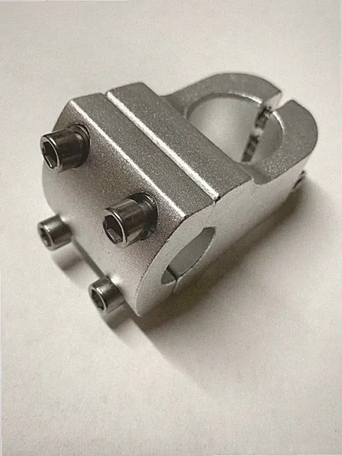Bicycle Chopper Fork Stem Silver for 7/8" Handlebar x 1-1/8" Steering Tube