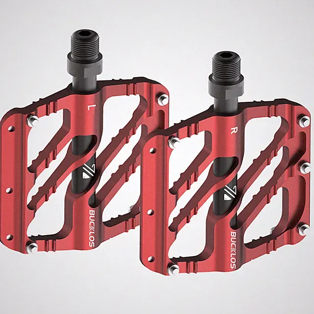 BUCKLOS 9/16" Bicycle Pedals 3 Bearing MTB Road Non-slip Aluminum Sealed 1 Pair