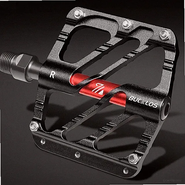 BUCKLOS MTB Bike Platform Pedals Aluminum Bicycle Cycling 3 Sealed Bearing Pedal