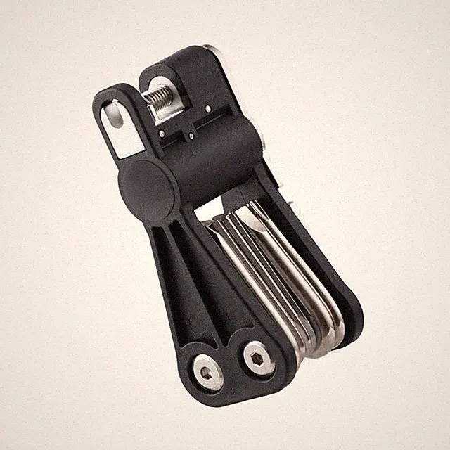 Chromium Vanadium Alloy Steel 18-in-1 Folding Bicycle Repair Tool 85x37x37mm