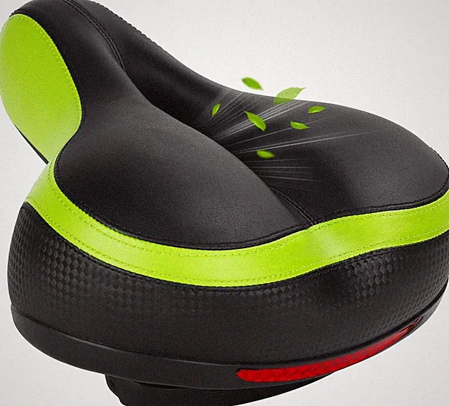 Comfortable Bicycle Seat, Bike Seat Replacement with Dual Shock Absorbing Ball W