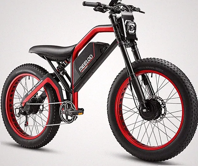 MEELOD XT600DL Electric Mountain Bicycle 2400W Peak 25Ah 26'' City Ebike 7 Speed