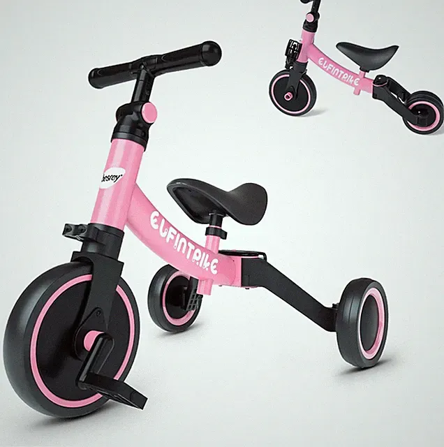 New 5 In 1 Toddler Bike Tricycle Balance Training Kids Gift Fast Shipping