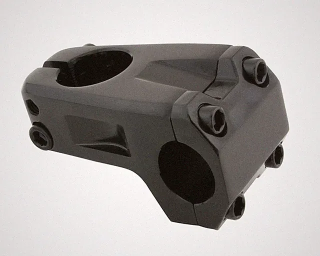 NEW! GENUINE 50MM LONG ALLOY BMX BICYCLE STEM (28.6/25.4MM) 7326 IN BLACK.