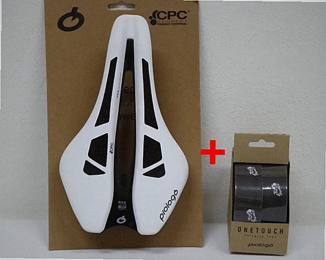 Prologo Dimension Tri CPC 143 Tirox White/Black+Prologo Tape - Ready to Ship