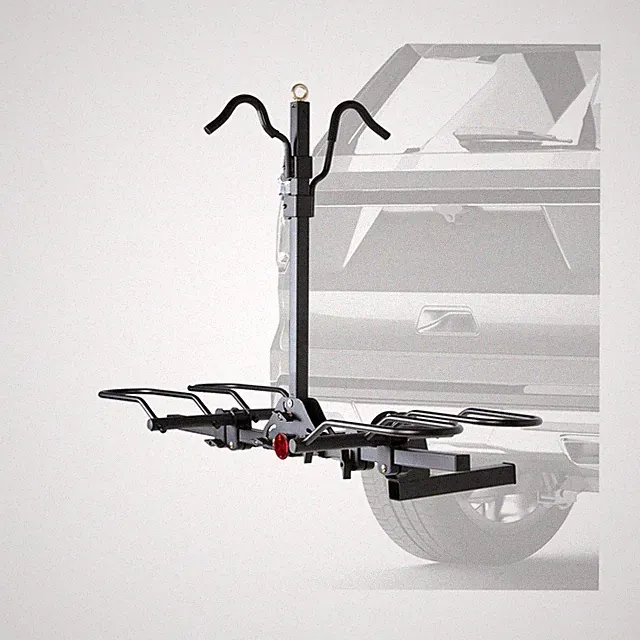Rockland Foldable 2-Bike Rack with Lock, 200 lbs Capacity, Hitch Mount Bike R...