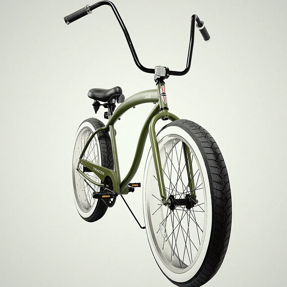Tracer Avalon 26'' Cruiser Bike For Men Women Matte Green 1 Speed City Bicycle